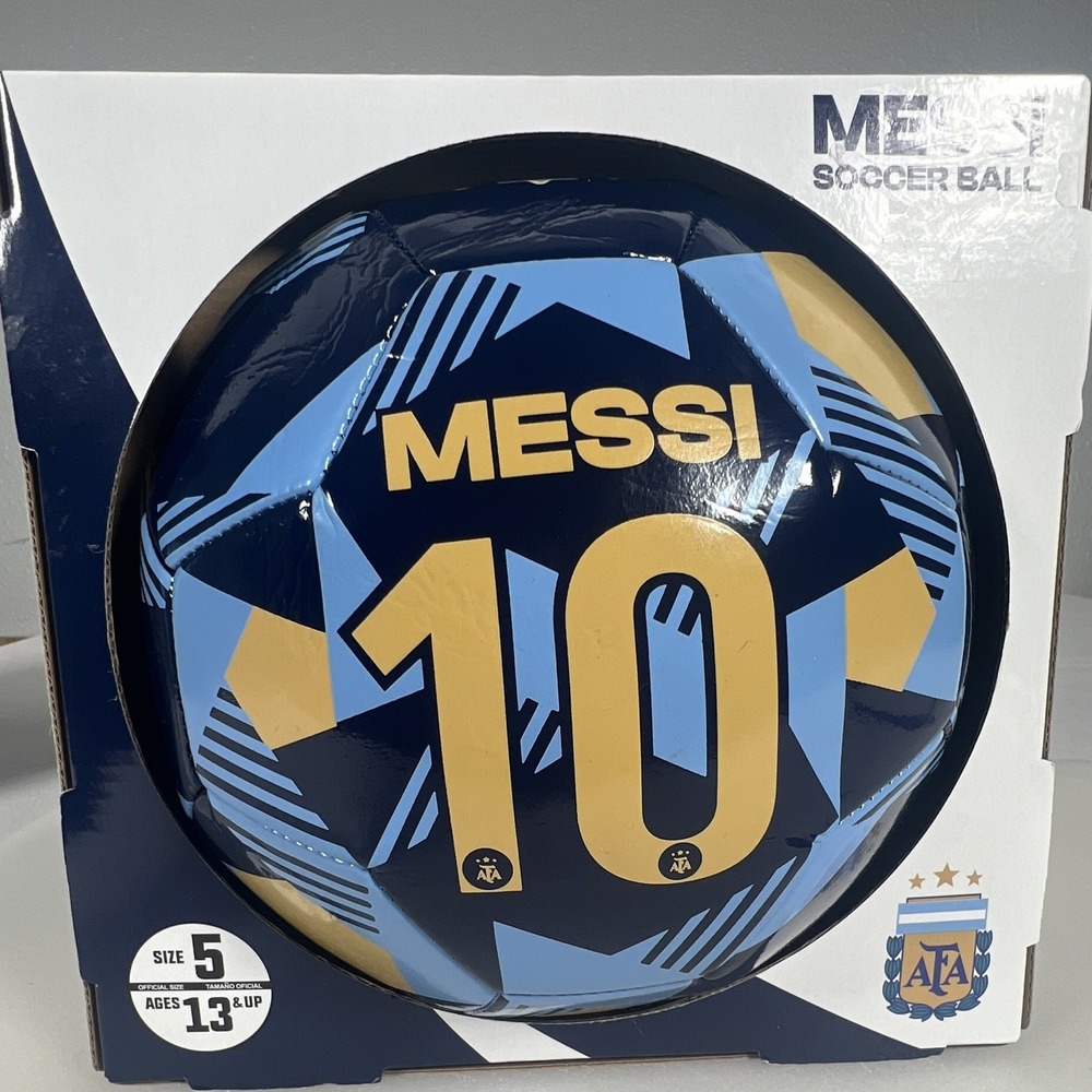 AFA Messi Soccer Ball Unisex Size 5 Blue New Argentina National Team 10 Official
